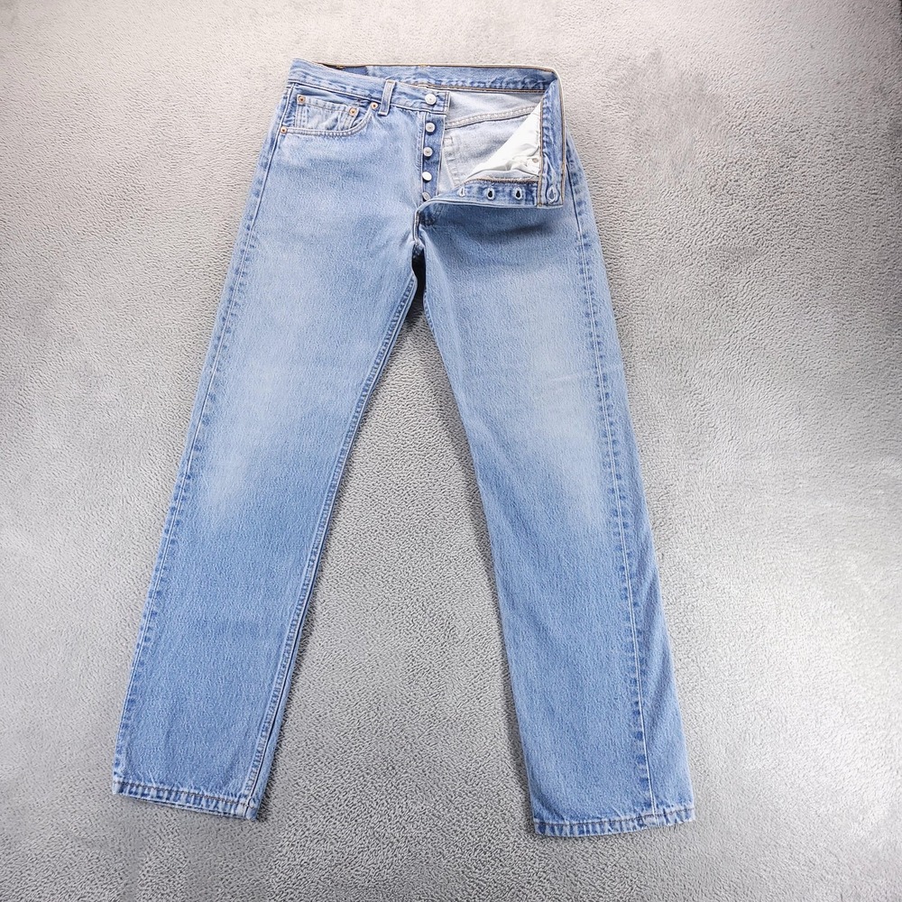 Levi's Jeans Mens 32x32 Blue 501-0115 Straight Vintage Made in USA Y2K Denim
